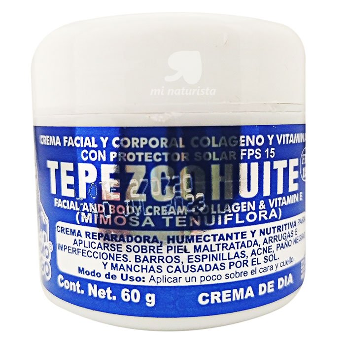 Crema de tepezcohuite de dia;Crema de tepezcohuite de dia para desmanchar