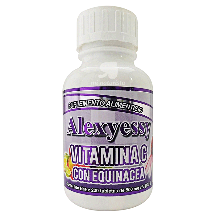 Vitamina C y equinacea 200 tabletas;Equinacea y vitamina C para el sistema inmunulogico;Equinacea y vitamina C para resfriados y gripe