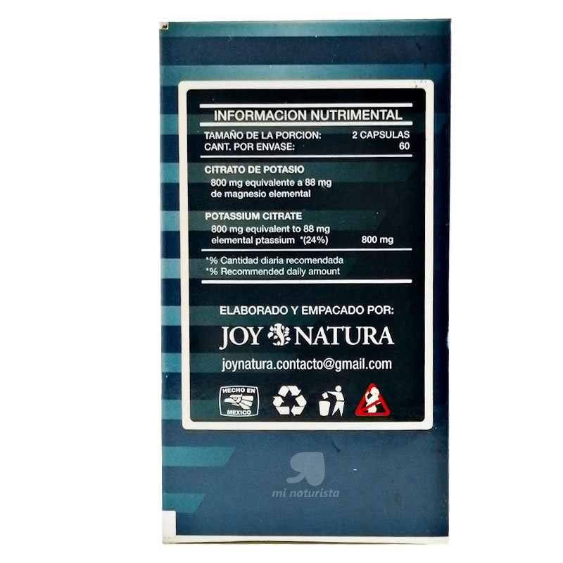 Citrato de potasio 60 capsulas - Joy Natura;Citrato de potasio 60 capsulas - Joy Natura;Citrato de potasio 60 capsulas - Joy Natura;Citrato de potasio 60 capsulas - Joy Natura