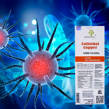 Cobre coloidal contra virus y bacterias