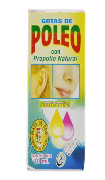 gotas de aceite de poleo
