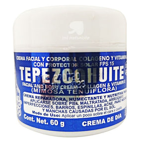 Crema de tepezcohuite de dia;Crema de tepezcohuite de dia para desmanchar
