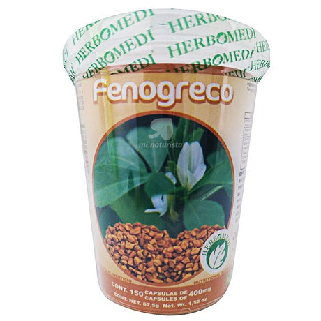 Fenogreco 150 capsulas - herbomedi;Fenogreco 150 capsulas - herbomedi para problemas menstruales;Fenogreco 150 capsulas - herbomedi para caida del cabello;Fenogreco 150 capsulas herbomedi;Fenogreco capsulas baja de peso;Fenogreco capsulas caída de cabello