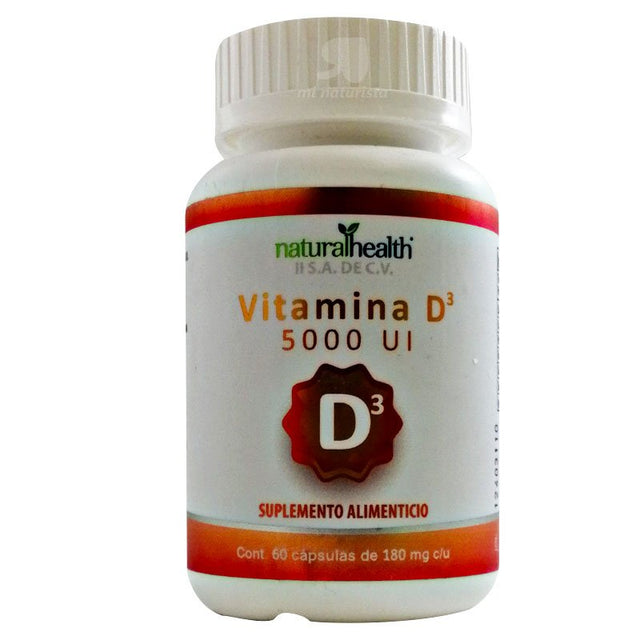 Vitamina D3 5000IU 60 caps - Natural Healt;Vitamina D3 5000IU 60 caps - Natural Healt;Vitamina D3 5000IU 60 caps - Natural Healt