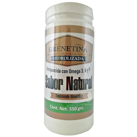 grenetina hidrolizada natural;grenetina hidrolizada pretty 550 gr;grenetina hidrolizada pretty bee en polvo;Grenetina Hisrolizada sabor Natural 550 gr - Preety