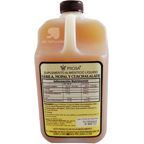 Sabila, nopal y cuachalalate 1lt. Prosa;Sabila, nopal y cuachalalate 1lt. Prosa;Sabila, nopal y cuachalalate 1lt. Prosa;sabila nopal y cuachalalate;sabila nopal y cuachalalate;sabila nopal y cuachalalate;;