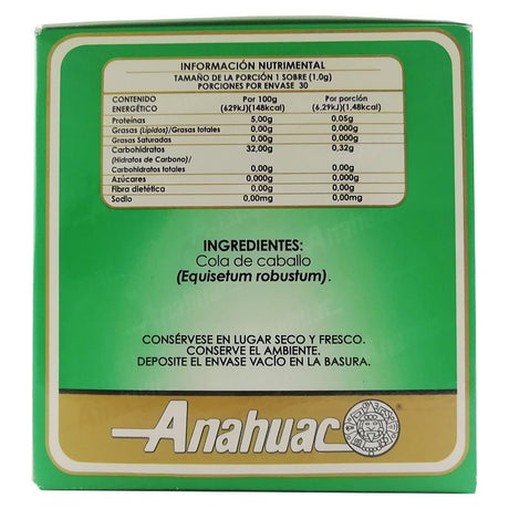 Te Cola de caballo 30 sobres Anahuac;Te Cola de caballo 30 sobres Anahuac;Te Cola de caballo 30 sobres Anahuac;Te Cola de caballo 30 sobres Anahuac;Te Cola de caballo 30 sobres Anahuac;Te Cola de caballo 30 sobres Anahuac
