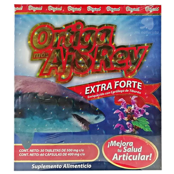 Ortiga mas Ajo Rey Extra Forte 30 tabletas y 60 capsulas – Mi Naturista